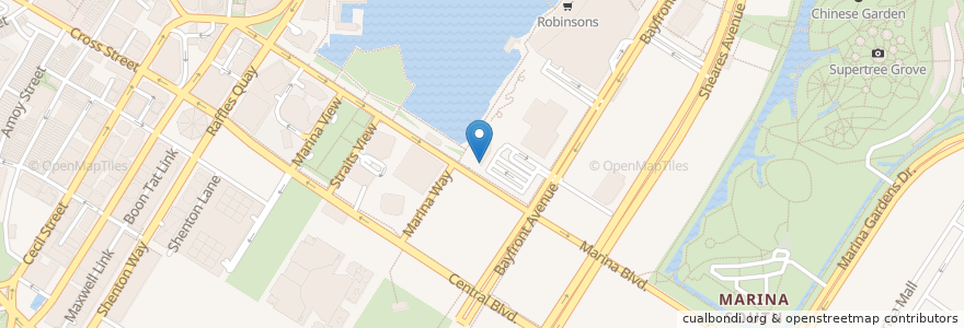 Mapa de ubicacion de Verve Pizza Bar @ Marina Bay en Singapur, Central.