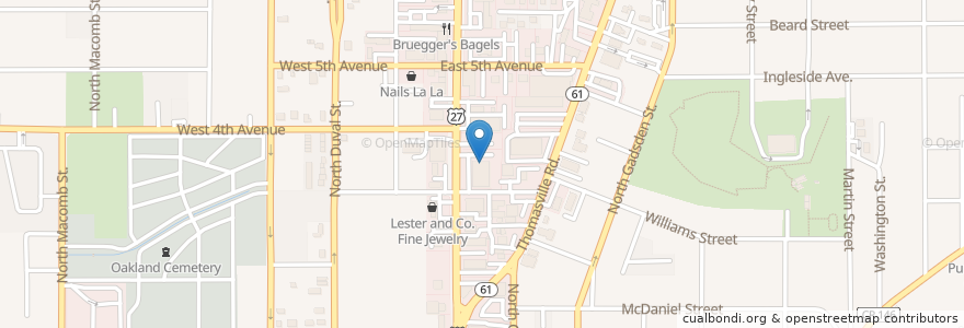 Mapa de ubicacion de Saint Patricks Irish Pub en Amerika Syarikat, Florida, Leon County, Tallahassee.