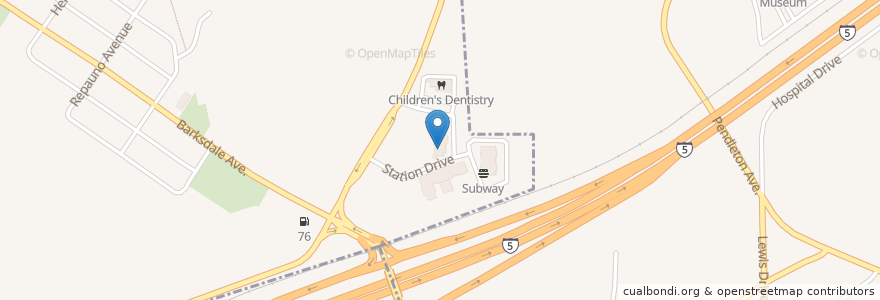 Mapa de ubicacion de Happy Terriyaki en アメリカ合衆国, ワシントン州, Pierce County, Dupont.