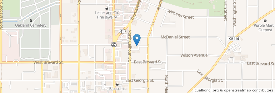 Mapa de ubicacion de Mason's School of Music en United States, Florida, Leon County, Tallahassee.