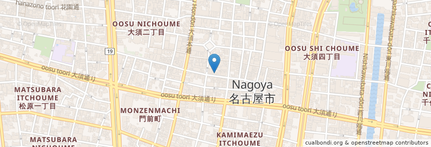 Mapa de ubicacion de Mega Kebab en Japonya, 愛知県, 名古屋市, 中区.