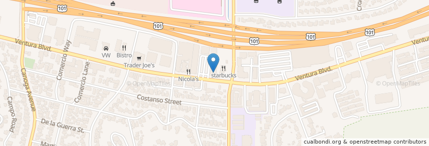 Mapa de ubicacion de Cable's en États-Unis D'Amérique, Californie, Los Angeles County, Los Angeles.