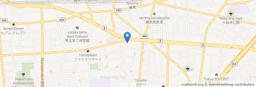 Mapa de ubicacion de かごの屋 練馬区役所前店 en 日本, 東京都, 練馬区.