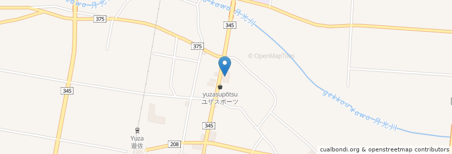 Mapa de ubicacion de 杉の子幼稚園 en Giappone, Prefettura Di Yamagata, 飽海郡, 遊佐町.