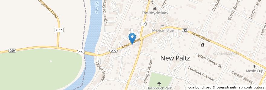 Mapa de ubicacion de Snugs en United States, New York, Ulster County, Town Of New Paltz, New Paltz.