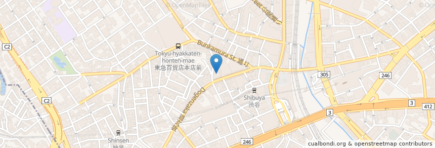 Mapa de ubicacion de サンマルクカフェ en Japan, 東京都, 渋谷区.