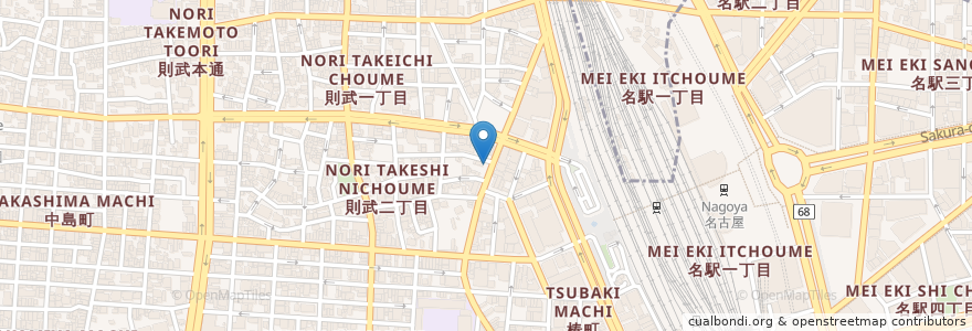 Mapa de ubicacion de 三井のリパーク en Japão, 愛知県, Nagoia, 中村区.
