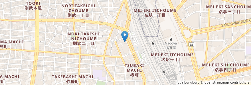 Mapa de ubicacion de TAIHO en Giappone, Prefettura Di Aichi, 名古屋市, 中村区.