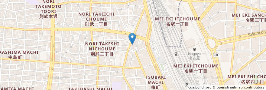 Mapa de ubicacion de Joy Joy en اليابان, 愛知県, 名古屋市, 中村区.