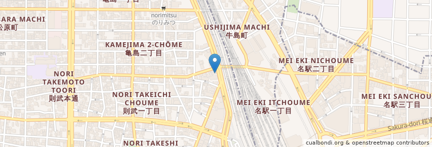 Mapa de ubicacion de よし木 en 日本, 爱知县, 名古屋市, 中村区.