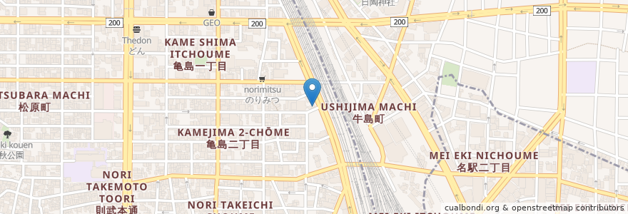 Mapa de ubicacion de ENEOS en Япония, Айти, 名古屋市, 中村区.