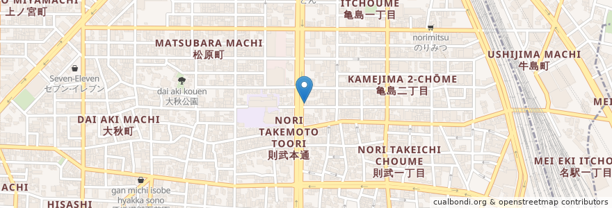 Mapa de ubicacion de ちょはっかい en Japón, Prefectura De Aichi, Nagoya, 中村区.