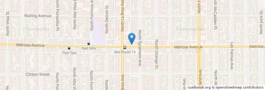Mapa de ubicacion de Tsuri en United States, California, Los Angeles County, Los Angeles.