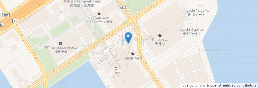 Mapa de ubicacion de スターバックス en Japon, Tokyo, 江東区.