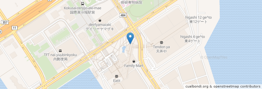 Mapa de ubicacion de 松本楼 en Япония, Токио, Кото.