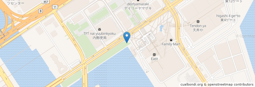 Mapa de ubicacion de 有明客船ターミナル en Japan, 東京都, 江東区.