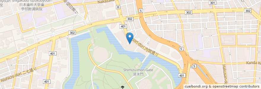 Mapa de ubicacion de かがやきプラザ en اليابان, 東京都, 千代田区.
