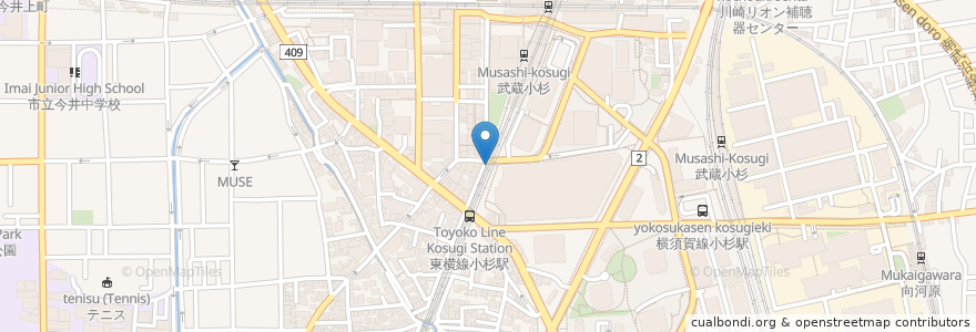 Mapa de ubicacion de PUBLIC HOUSE en 日本, 神奈川県, 川崎市, 中原区.