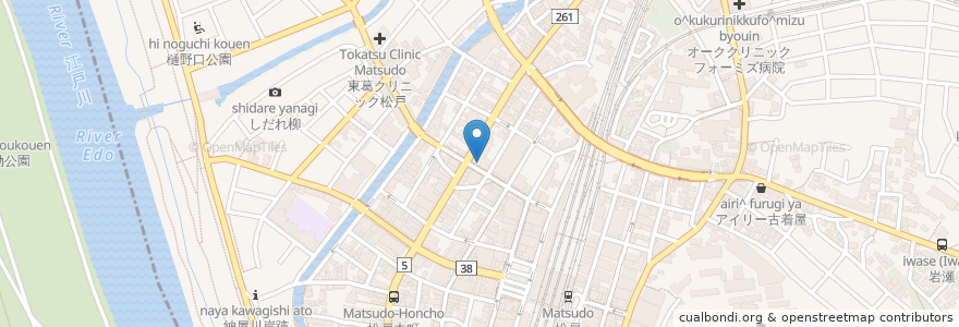 Mapa de ubicacion de CoCo壱番屋 en Giappone, Prefettura Di Chiba, 松戸市.