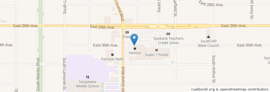 Mapa de ubicacion de Manito Tap House en 미국, 워싱턴, Spokane County, Spokane.