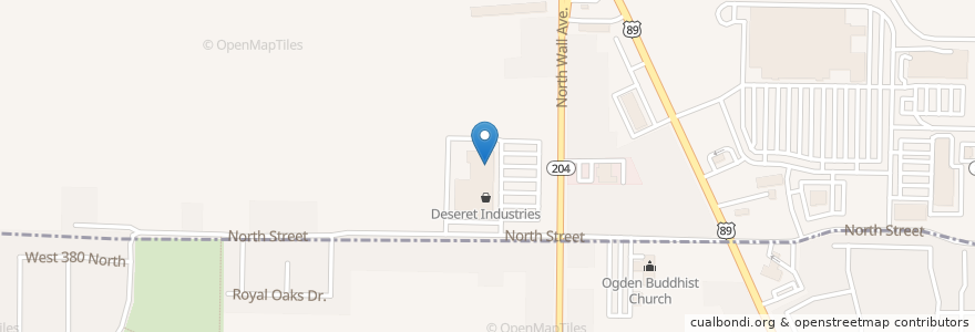 Mapa de ubicacion de LDS Family Services en アメリカ合衆国, ユタ州, Weber County, Harrisville.