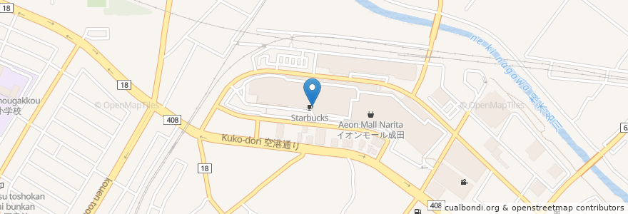 Mapa de ubicacion de Yakitori & Oyakodon Hottoya en Japón, Prefectura De Chiba, 成田市.