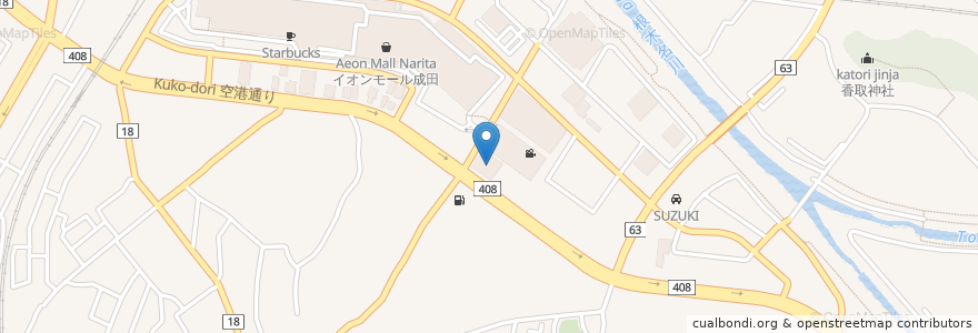 Mapa de ubicacion de Humax Cinema IMAX en Japon, Préfecture De Chiba, 成田市.