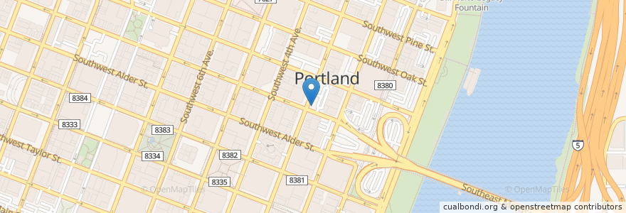 Mapa de ubicacion de Elmasry en Amerika Syarikat, Oregon, Portland, Multnomah County.