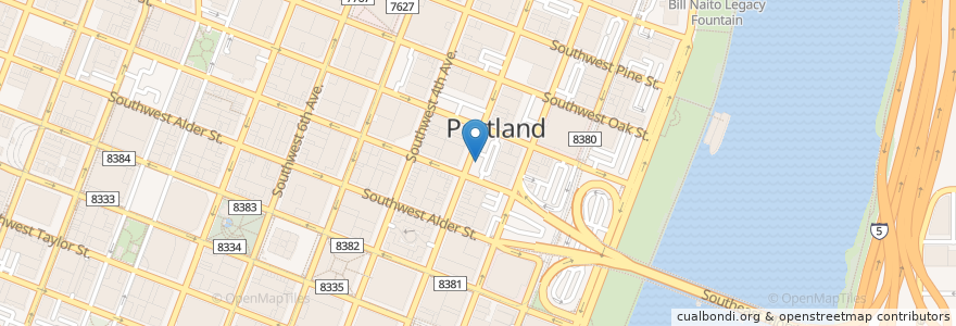 Mapa de ubicacion de I Heart This Cart en Amerika Birleşik Devletleri, Oregon, Portland, Multnomah County.