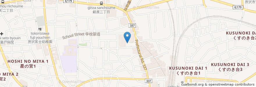 Mapa de ubicacion de イオン所沢店駐輪場 B en اليابان, 埼玉県, 所沢市.