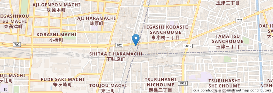Mapa de ubicacion de 鳥貴族 en Japonya, 大阪府, 大阪市.