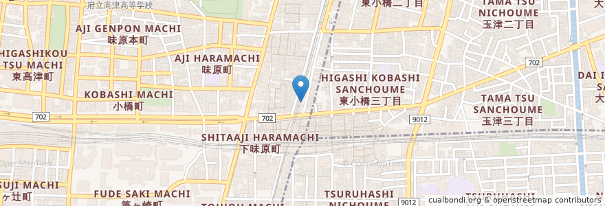 Mapa de ubicacion de ダイコクドラッグ en Japón, Prefectura De Osaka, Osaka.