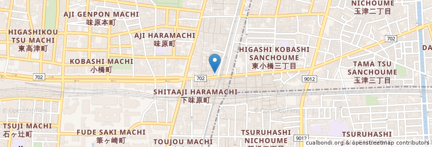 Mapa de ubicacion de キャベツ焼き en اليابان, أوساكا, أوساكا.