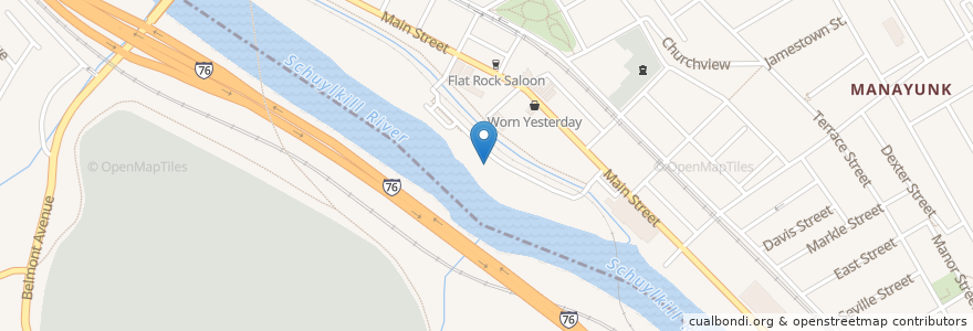 Mapa de ubicacion de Venice Island Performing Arts and Recreational Facility en États-Unis D'Amérique, Pennsylvanie, Philadelphia County, Lower Merion Township, Philadelphia.
