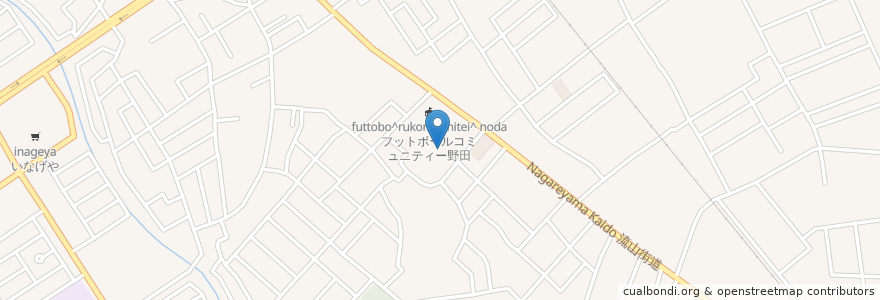Mapa de ubicacion de 野天風呂;湯の郷 en 日本, 千葉県, 野田市.
