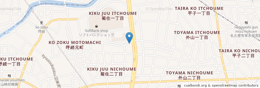 Mapa de ubicacion de 唐人楼 en 日本, 愛知県, 名古屋市, 南区.