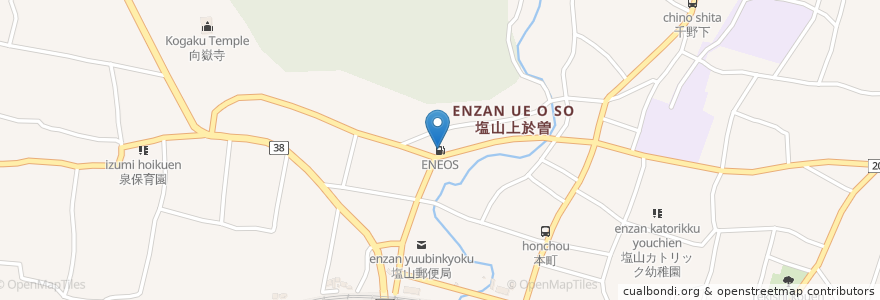 Mapa de ubicacion de ENEOS en Giappone, Prefettura Di Yamanashi, 甲州市.