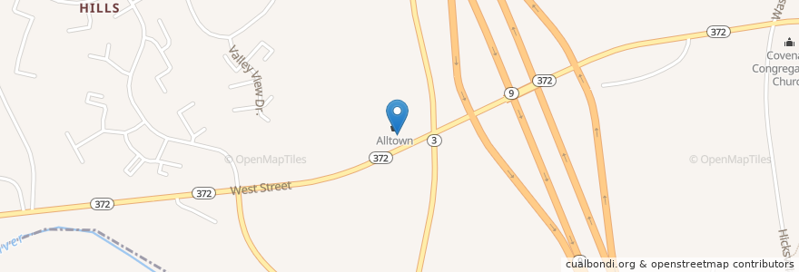 Mapa de ubicacion de Mobil en Stati Uniti D'America, Connecticut, Middlesex County, Cromwell.