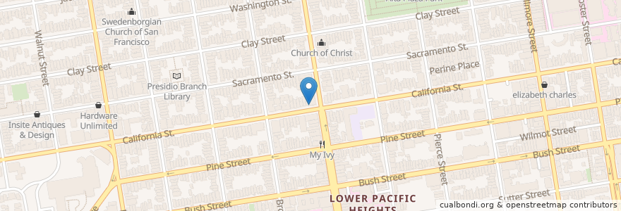 Mapa de ubicacion de Scopo Divino en Verenigde Staten, Californië, San Francisco, San Francisco.