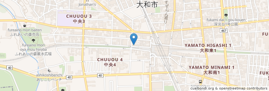 Mapa de ubicacion de なお吉 en اليابان, كاناغاوا, 大和市.