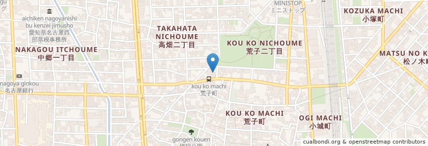 Mapa de ubicacion de すみれ en ژاپن, 愛知県, 名古屋市, 中川区.