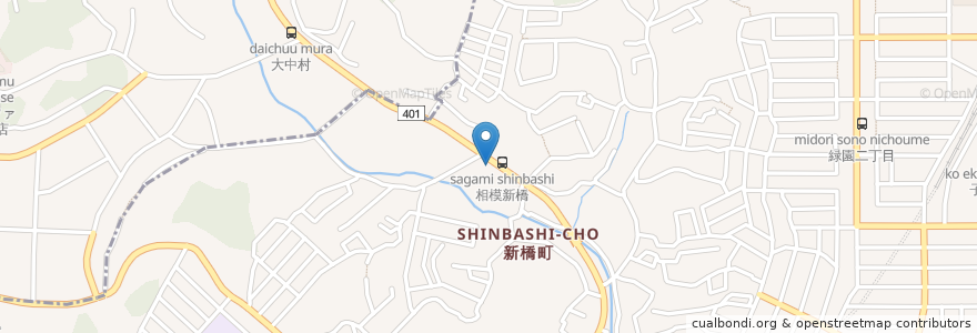 Mapa de ubicacion de らーめん花樂 en 日本, 神奈川県, 横浜市, 泉区.