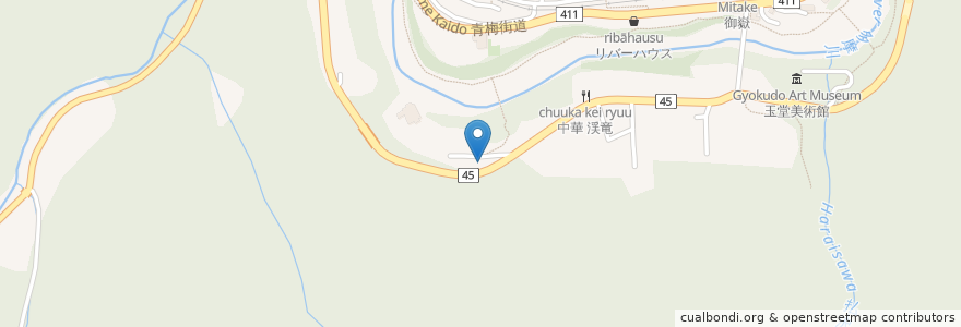 Mapa de ubicacion de 薪釜屋 Yoshizo Cafe en Japan, Tokio, 青梅市.