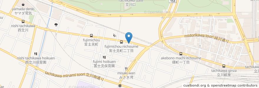 Mapa de ubicacion de 榎本哲也 en Japan, Tokyo, Tachikawa.