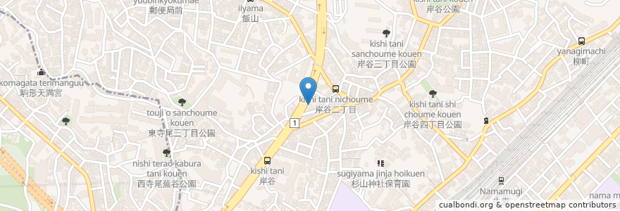 Mapa de ubicacion de ケンタッキーフライドチキン en 日本, 神奈川縣, 横滨市, 鶴見区.