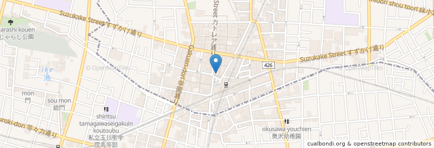 Mapa de ubicacion de 藪伊豆 en Jepun, 東京都, 目黒区.