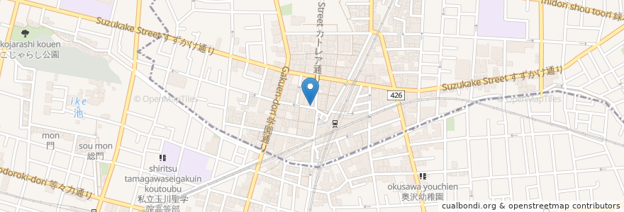 Mapa de ubicacion de マイアミガーデン en Japan, 東京都, 目黒区.