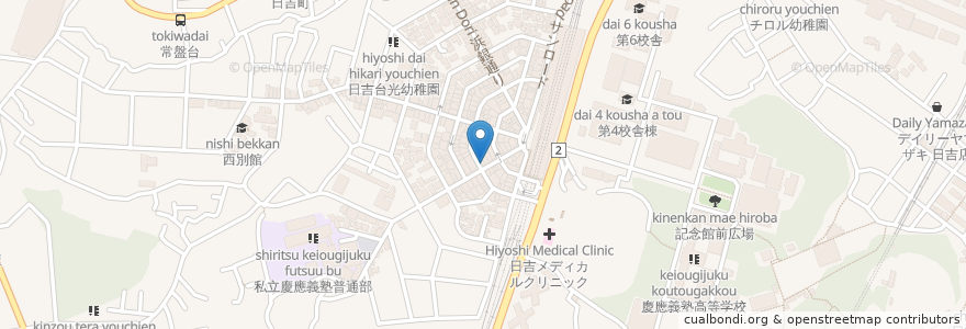 Mapa de ubicacion de ラーメン銀家 en Japon, Préfecture De Kanagawa, 横浜市, 港北区.