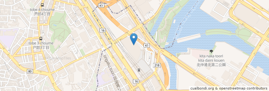 Mapa de ubicacion de Foodiun Bar 一瑳 en Japan, 神奈川県, Yokohama, 西区.