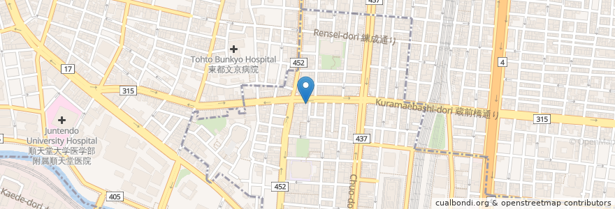 Mapa de ubicacion de カリガリ en 日本, 東京都.